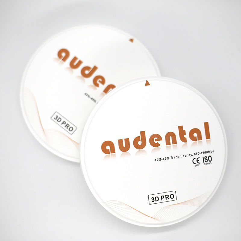 Audental 3D Pro 8 স্তর ডেন্টাল জিরকোনিয়া ডিস্ক 98/95/92mm OEM ODM