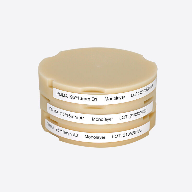 টেকসই এবং জলরোধী গোলাপী-A2 ডেন্টাল PMMA ব্লক, শক্তিশালী এবং মজবুত পুনরুদ্ধারের জন্য