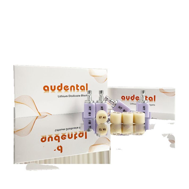 ডেন্টাল গ্লাস সিরামিক উচ্চ স্বচ্ছতা এবং শক্তিশালী আঠালো প্রস্তাব ফিনিস মুকুট জন্য আদর্শ সামনের সেতু এবং inlays