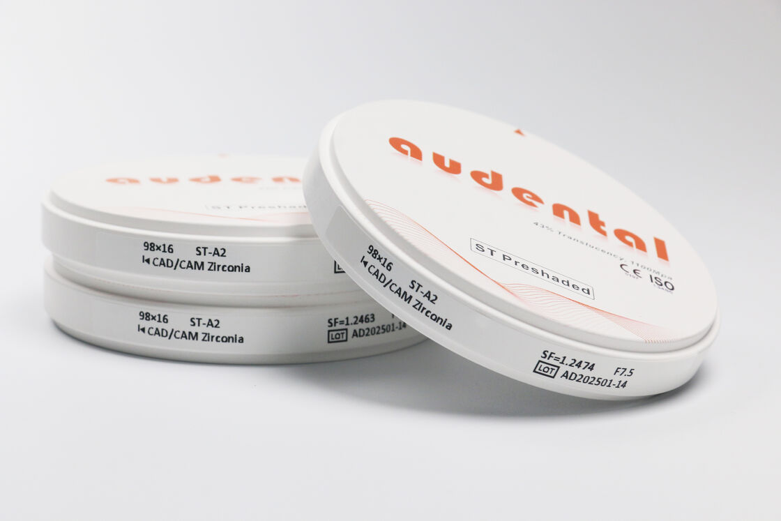 প্রি-শেডেড জিরকোনিয়া ব্লক যা প্রাকৃতিক দাঁতের পুনরুদ্ধারের জন্য অভিন্ন রঙের নির্ভুলতা এবং উচ্চ স্বচ্ছতা প্রদান করে