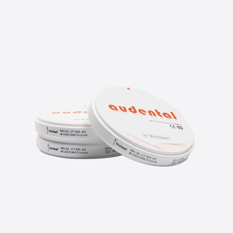 মাল্টিলেয়ার জিরকোনিয়া ব্লক সামনের পিছনের দাঁতের অ্যাপ্লিকেশনগুলির জন্য ভারসাম্যপূর্ণ শক্তি এবং উচ্চ স্বচ্ছতা সরবরাহ করে