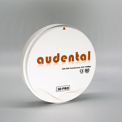 স্বচ্ছতা ৪২-৪৯% Audental CAD CAM জিরকন ডিস্ক, ২০ রঙের ডেন্টাল জিরকনিয়া ব্লক