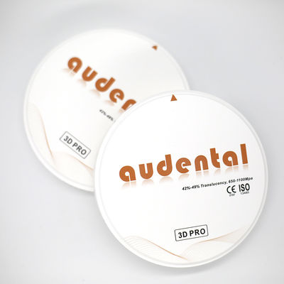 Audental 3D Pro 8 স্তর ডেন্টাল জিরকোনিয়া ডিস্ক 98/95/92mm OEM ODM